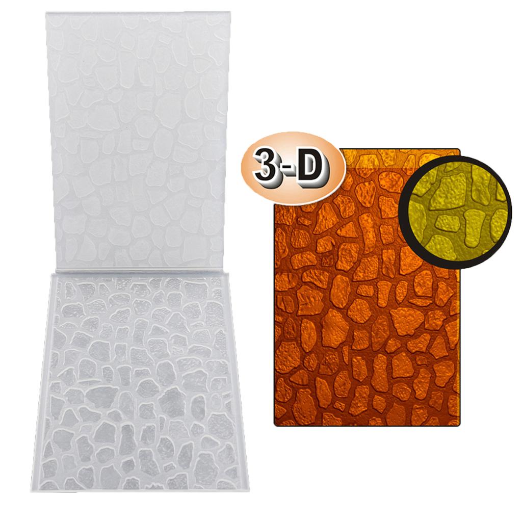 3d Embossing Folder Background Plastic Flower Stencil for Scrapbooking DIY Album Card Making Clay Jewelry Craft Decor