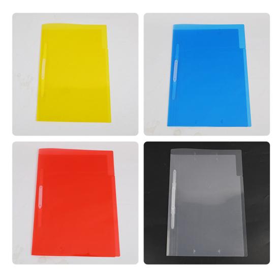 12 Pcs Plastic File Folders Clear Document Organizer with Clip Paper Folders Pockets for Office School Supplies