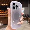 For Magsafe Gradient Hand Wrist Strap Case for iPhone 17 16 15 14 Pro Max 12 13 Magnetic Lanyard Color Contrast Shockproof Cover