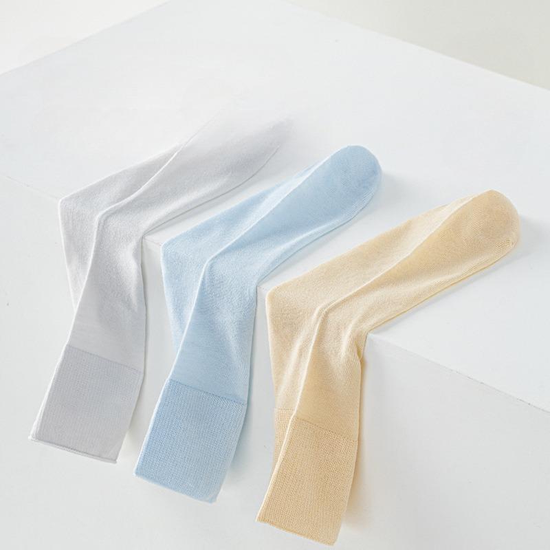 5 Pairs of Mulberry Silk Loose Boneless Postpartum Socks, Antibacterial and Deodorizing Modal Mid-calf Socks, and Women's Growth Socks
