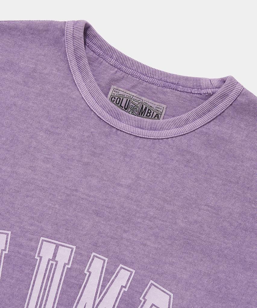 COLUMBIA UNIVERSITY Columbia Tot Dyed S/S T-Shirts_Vintage Purple