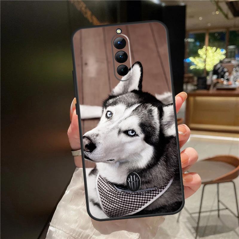 Animal Husky Puppy Case For ZTE Nubia Red Magic 10S 9S 8S 10 9 8 11 Pro Plus 6 7 6S 7S For RedMagic 10 Air Cover