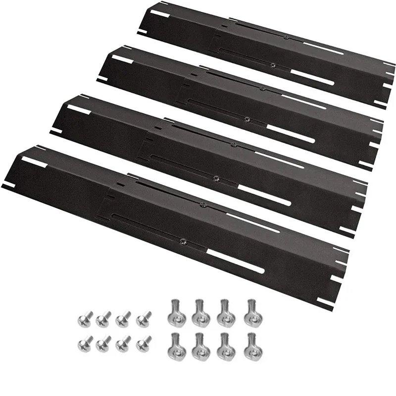 Universal Adjustable Tent Shield Stainless Steel Heat Plate Grill Burner Cover Heat Tent Grill Repair Kits for Gas Grill
