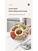 Rotatable Fruit Salad Fresh-Keeping Box: Food-Grade Six-Compartment Storage, Portable & Sealed for Refrigerators.