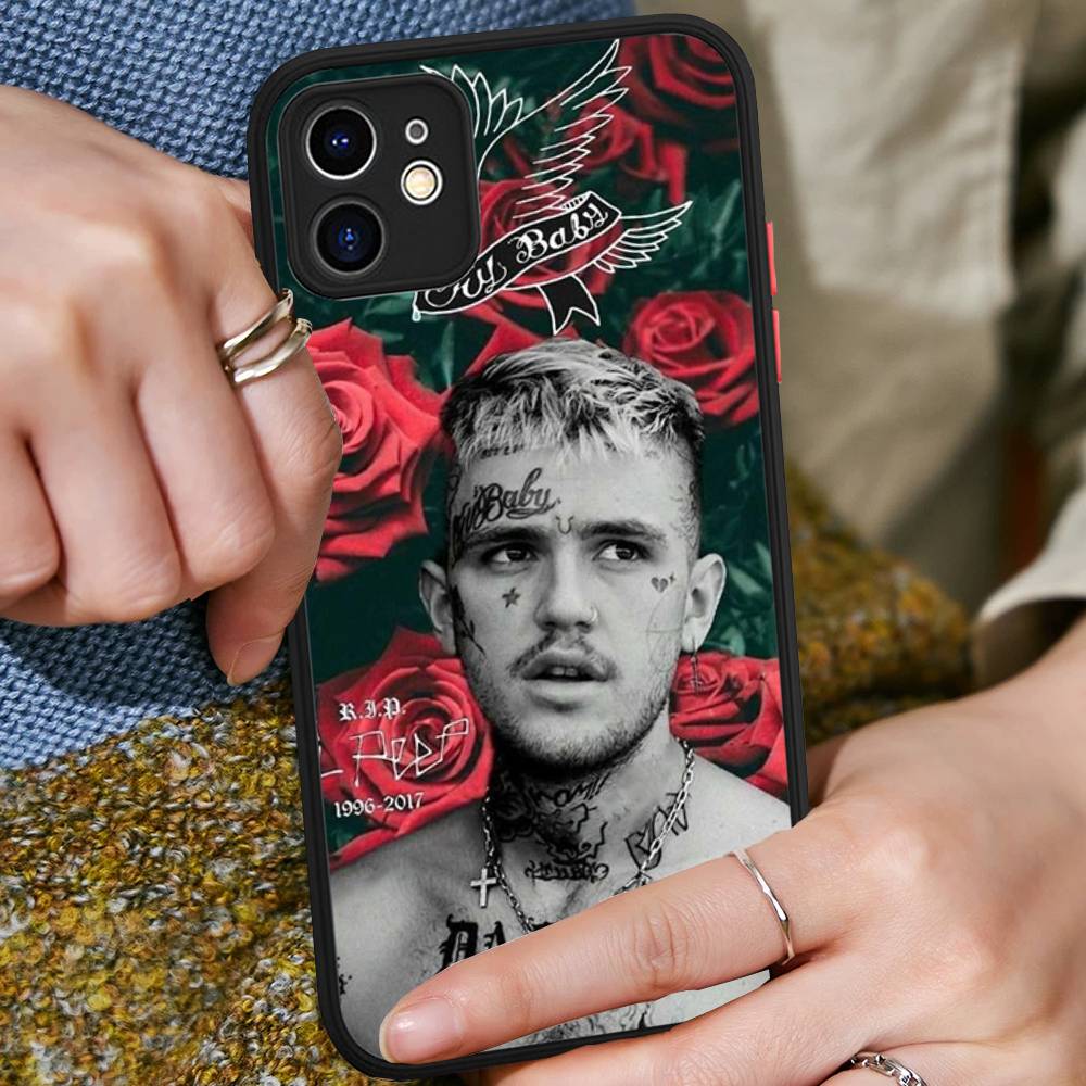 

Emo Rapper Lil Peep For IPhone 16 15 14 Plus 13 12 11 Pro Max X XS MAX Translucent Matte Shockproof Cover iphone 11