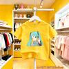 Hatsune Miku Future MIKU Line Fashion Pure Cotton Printed Short Sleeves Casual Slim Fit Clothing New Style For Boys Girls