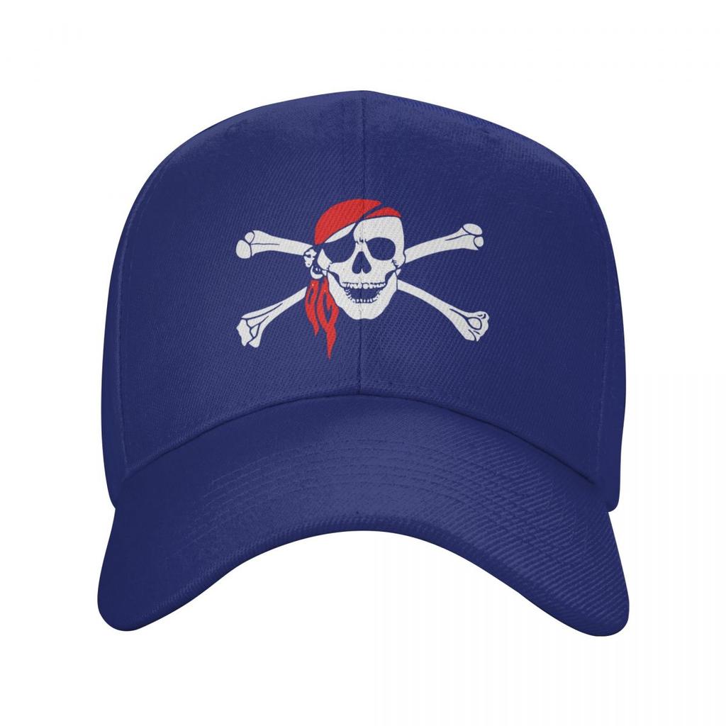 Módní Unisex Jolly Roger Skull Cross Bones Pirate Flag Baseballová čepice Dospělý Nastavitelný Táta Klobouk Hip Hop Snapback Čepice