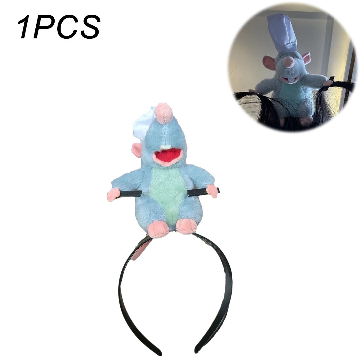 

Повязка на голову с мультяшной мышкой, повязка на голову с плюшевой куклой из мультфильма, французская широкополая заколка для волос, фото головной убор, креативный подарок для девочки