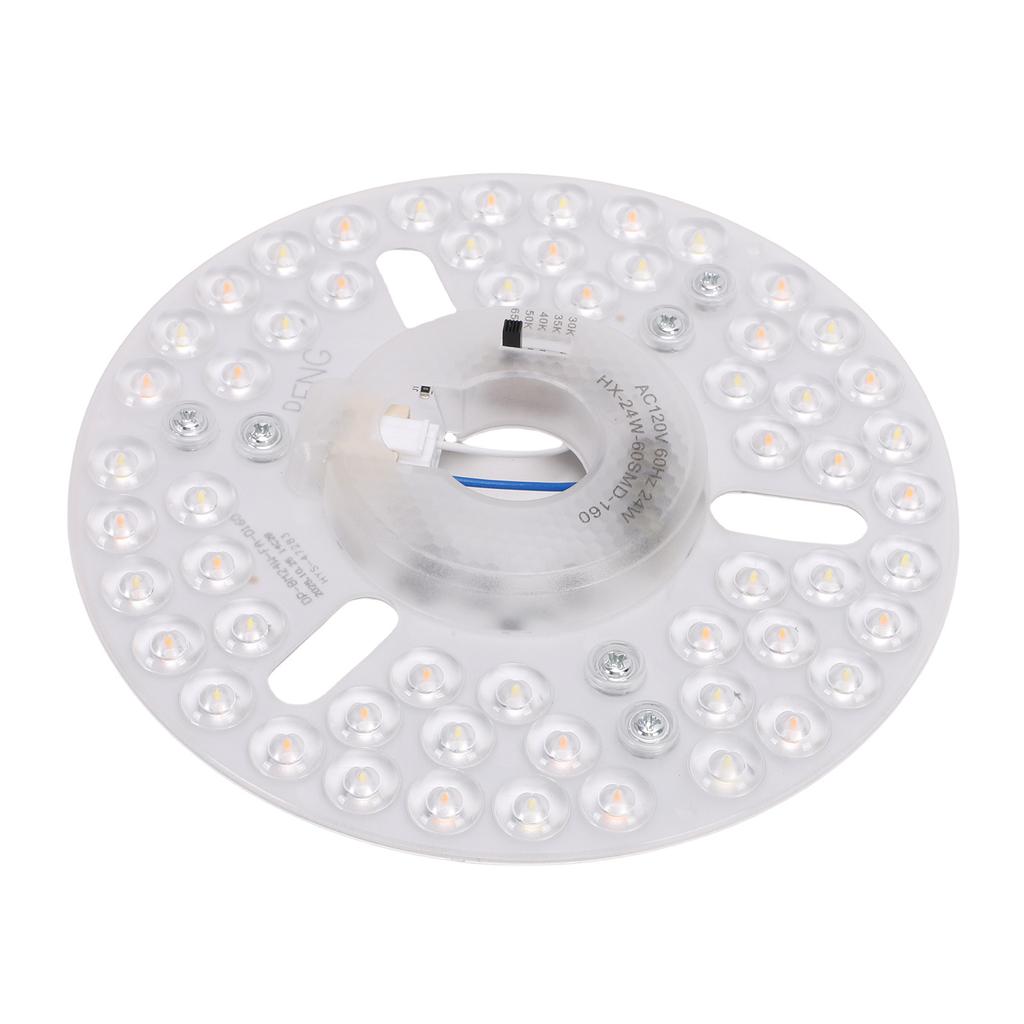 6.30in LED Ceiling Fan Light Retrofit Panel 24W Ceiling Light Replacement Board 5CCT 3000K 3500K 4000K 5000K 6500K