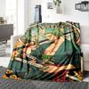 Customiz Name Personality Zoro the Pirate King Blanket Soft &Warm Sofa Office Bed Travel Lunch Break Blanket, Gift Suitable All Seasons