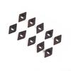 Carbide Insert Replacement Equipment 10Pcs DCMT070204 YBC205 Machining Steel