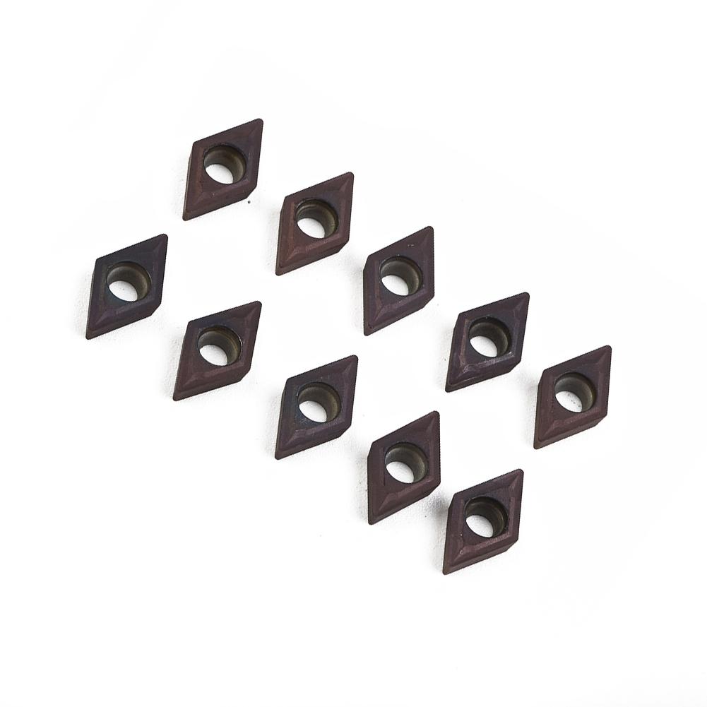 Carbide Insert Replacement Equipment 10Pcs DCMT070204 YBC205 Machining Steel