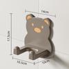 Little Bear Hair Dryer Holder Easy Install Wall-Mounted No-Drill Bathroom Organizer For Electric Blow Dryers