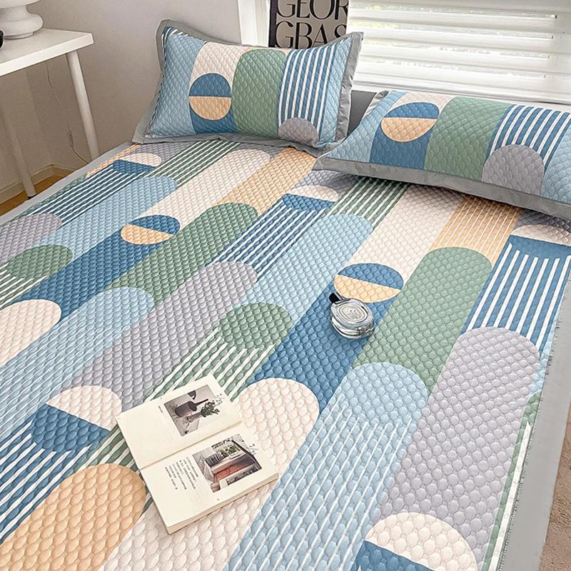 New Ice Beanie Washable Ice Silk Summer Printed Single Soft Summer Sleeping Mat