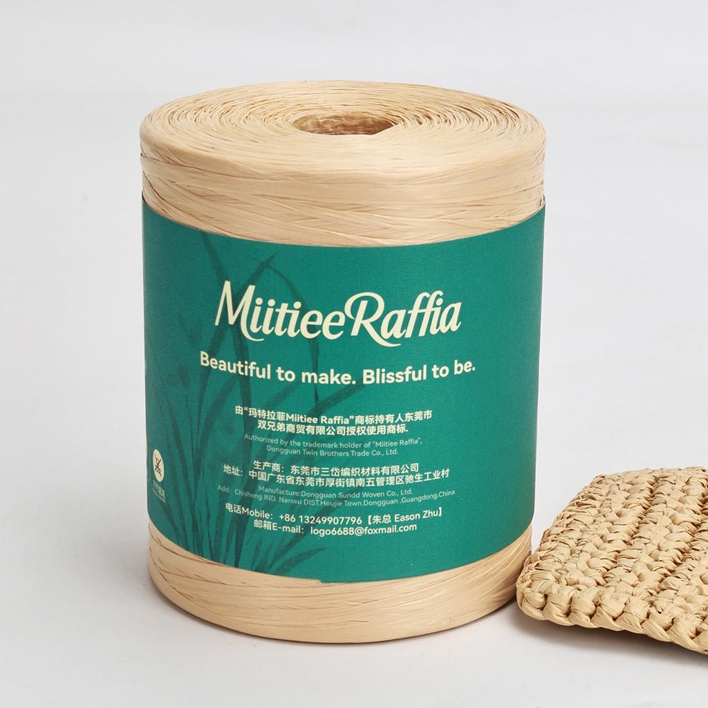 MT001-MT087 Natural Raffia Yarn For Wrapping Knit Wire Natural Color Matte Texture Raffia Paper Ribbons For Hat DIY Decoration