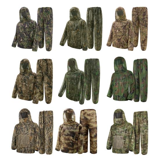 Camouflage Mosquito Suit for Men Women, Insect Mosquito Protection Jacket And Pants, Mosquito Proof Clothing with Mesh Hood for Outdoor Camping