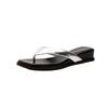 Rutschfeste Schuhe mit eckiger Spitze und Keilabsatz, Strandschuhe für Damen, Flip-Flops