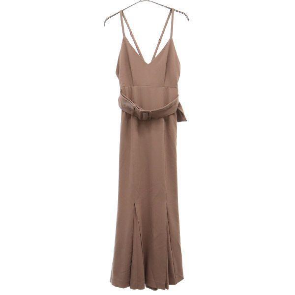 SNIDEL Waist Belt Mermaid Cami Dress Brown SWFO214059 Women s Old Clothes Used