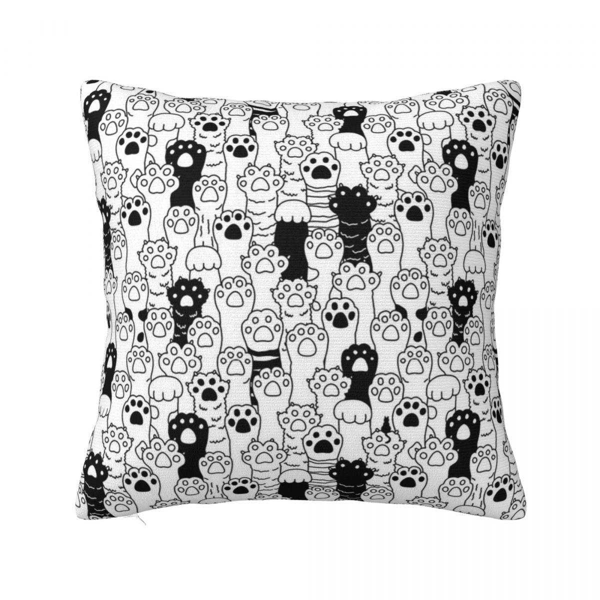 

Cute Cat Line Cat Square Pillowcase Cushion Cover Pillow Case Throw Pillow Cover for Home Bedroom Car 12x12Inch