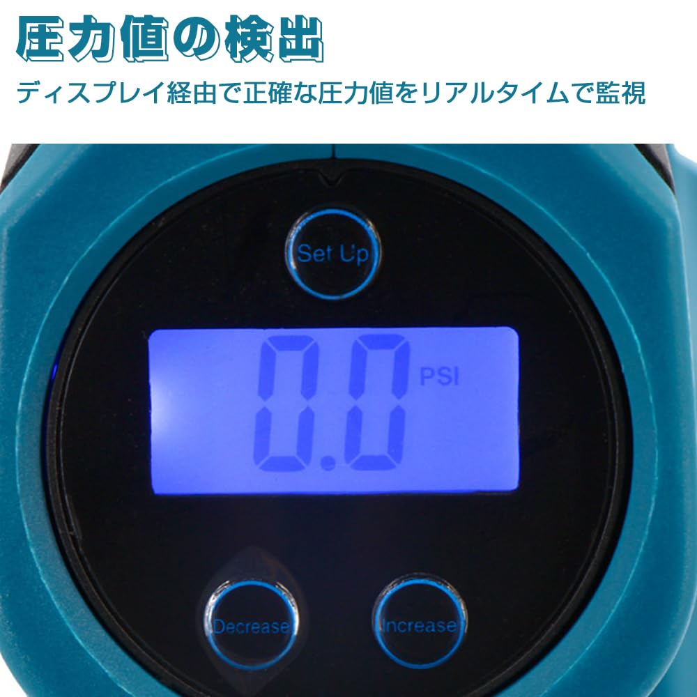 Weytoll Rechargeable Cordless Electric Air Pump Compatible with Makita 3 Different Emergency Roadside for Inflating Everything from Car Tires To with