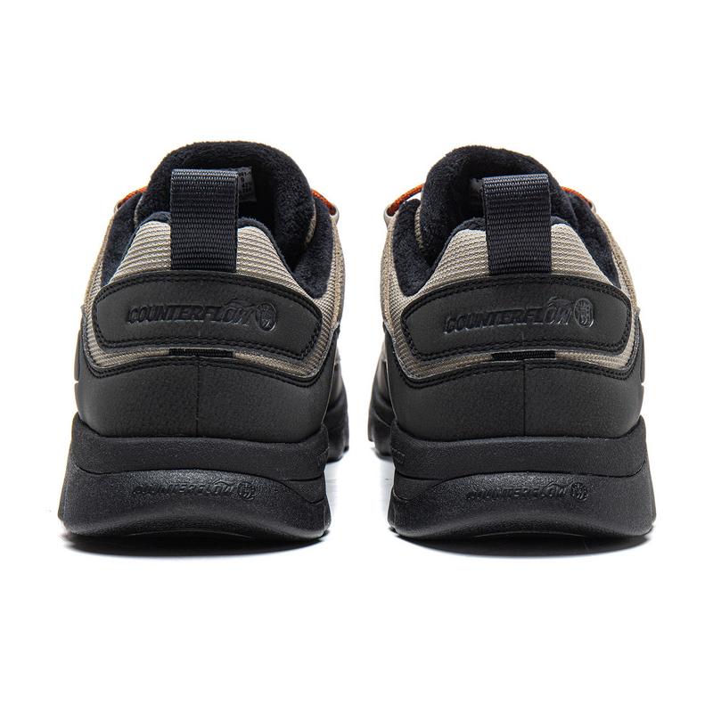 Li Ning Outdoor CF Tracing, Forest Grace SE Cushioning Thermal Rebound Low top Hiking Shoes Unisex Gray Black AHTV061-1