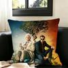 COOL good omens new Group-pp  Pillow Case Square Double-Sided Sofa Cushion Cover Bedroom Bedside Pillow