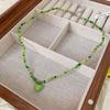 Bohemian Beaded Necklace Summer Rice Bead Love- Necklace Hawaii Beach Necklace Jewelry Suitable for Ladies and Girls