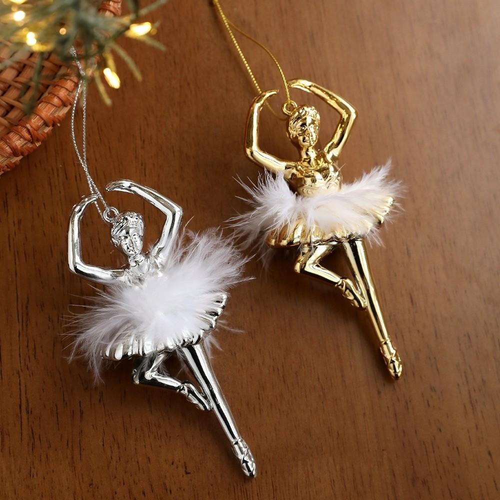 Ballet Girl Xmas Tree Decorations Plastic Christmas Ornaments  Xmas Party
