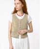 Seuneogeuyu Tiny Button See-Through Layering Knit Vest_Beige