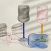 Multicolour Goblet Glass Cup Cocktai Coffee Champagne Wine Cups Whisky Milk Glasses Ice Cream Dessert Cup Home Party Stemware