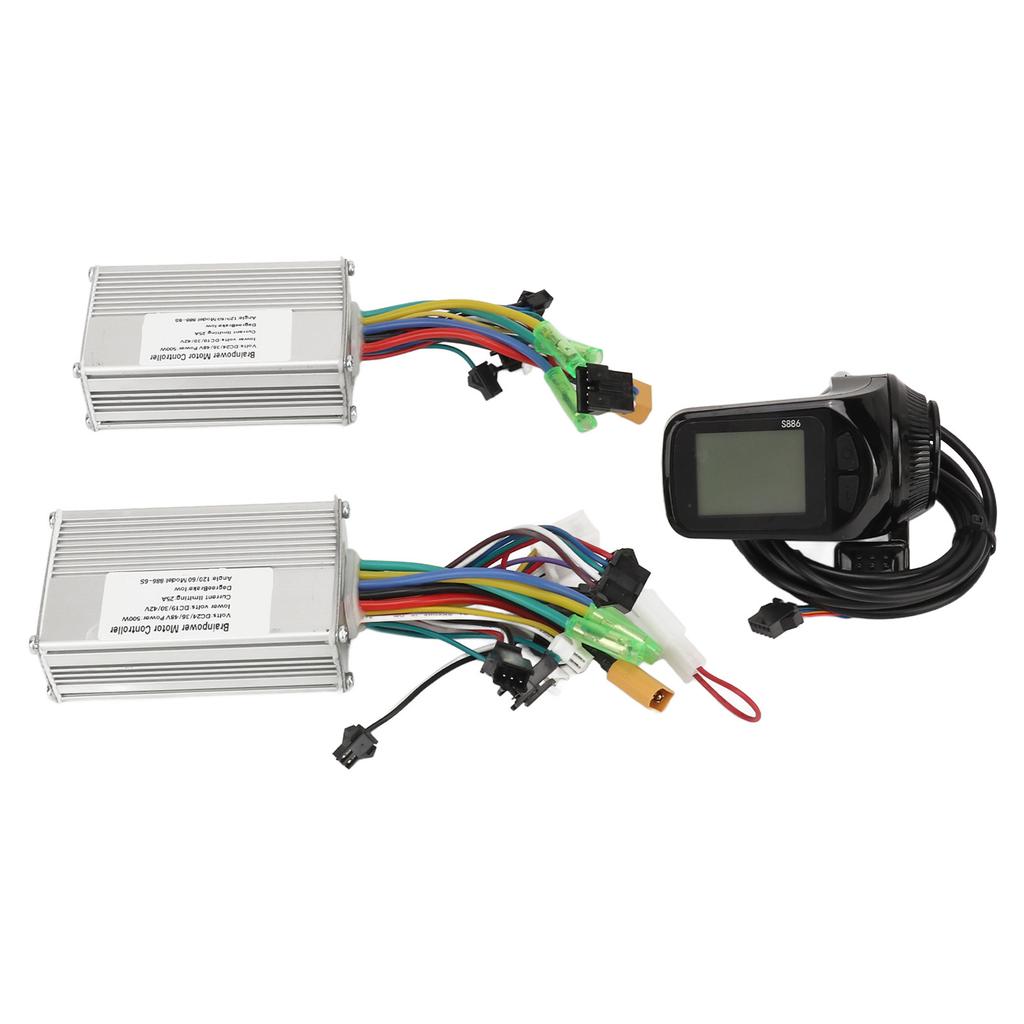 Elektrofahrrad Bürstenloser Controller Kit 24V 36V 48V 500W 25A Lithium Batterie Dual Drive Bürstenloser Motor Controller