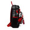 Coral High Kids Siyah Kırmızı Anime Araba Desenli Dört Bölmeli USB'li Okul Sırt Çantası 23847