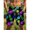 Summer Men's Lightweight Breathable 3D Printed Beach Shorts Summer Casual Swimwear for Outdoor Activities