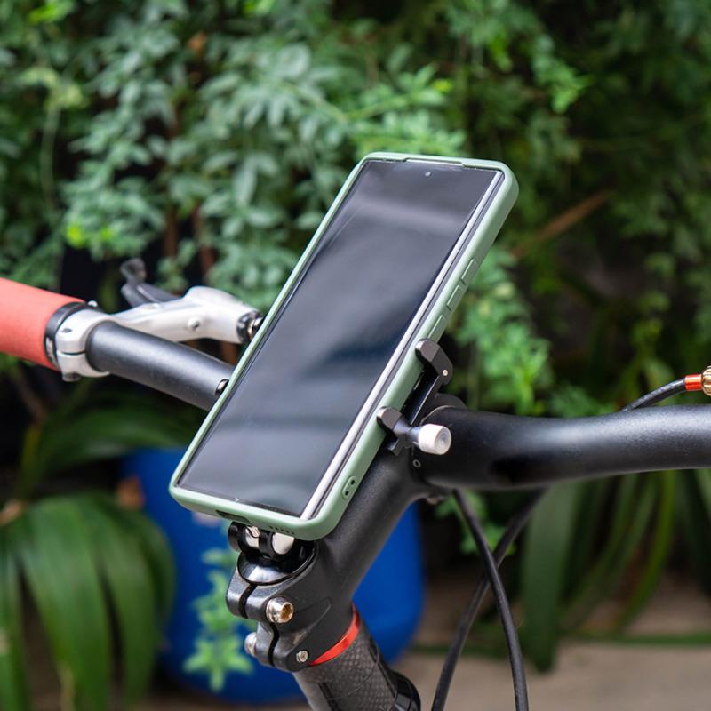 Anti-Shake Bike Phone Holder Adjustable Bicycle Cell Phone Holder Aluminum Alloy Phone Bracket for Cycling Bicycle Accessories