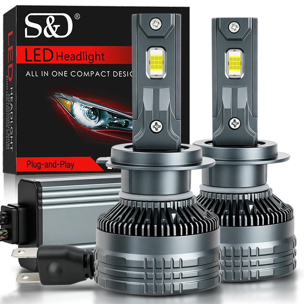 2Pcs H7 H4 Led Headlight Bulbs 6000K H1 H3 H8 H11 Led 9005 HB3 9006 HB4 Auto Lamp 9012 Hir2 High Power 140W 60000LM Canbus CSP Chips Headlamp
