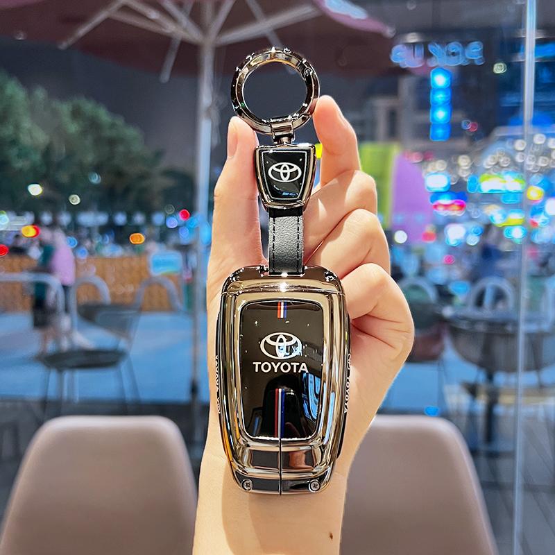 AACL1 Graffiti Car Key Case Cover For Toyota Corolla Land Cruiser Prado Crown Yaris Sienna Alphard Cross Hilux Fortuner Camry