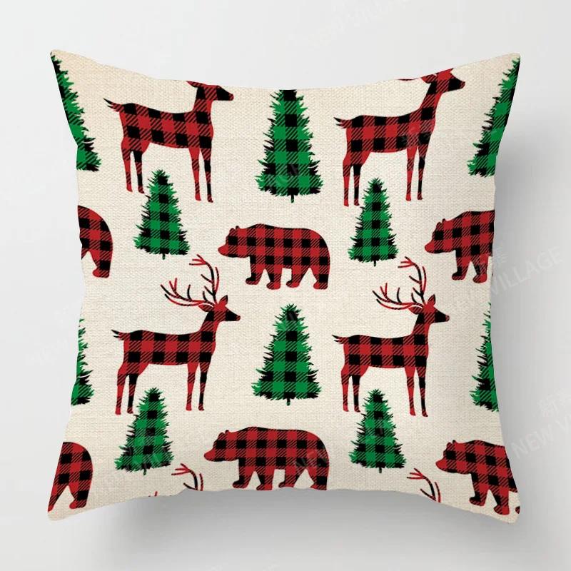 Modern Home Living Room Decor Throw Pillow Covers Cushion Sofa 35X35Cm 40X40 60X60Cm 45X45Cm 40*40Cm Pillowcase Merry Christmas