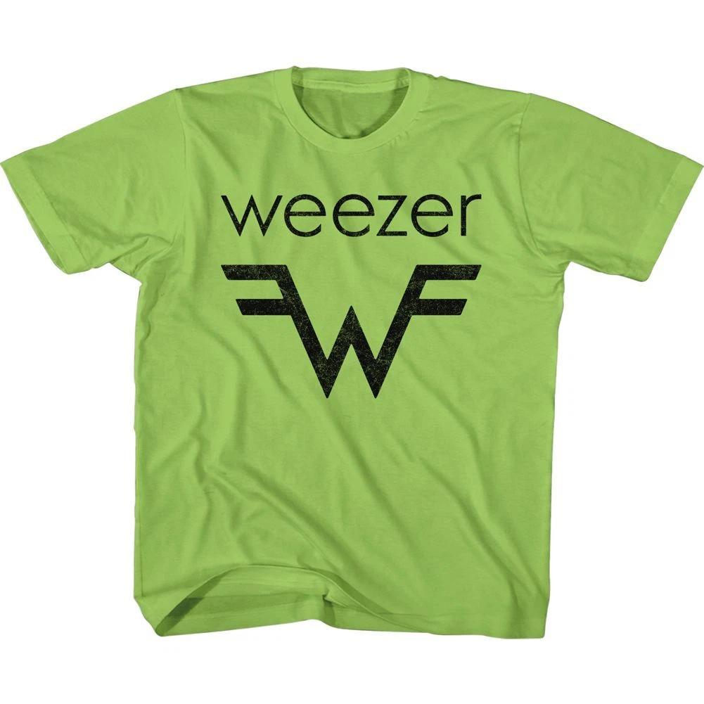 Weezer And W Logo Key Lime Alternative Rock Music Band  Children s T-shirt 150