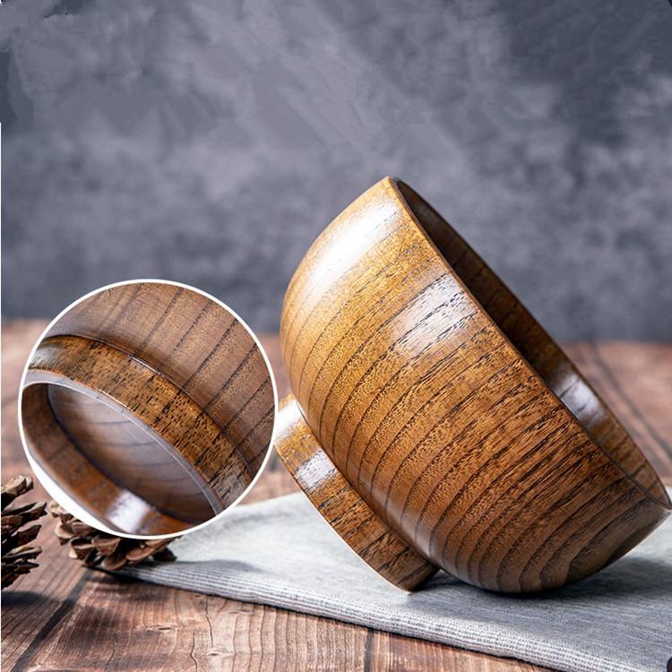 Jujube Wood Round Bowl for Eating and Soup