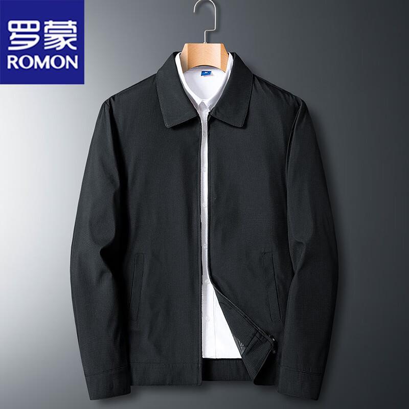 ROMON Men's Business Casual Lapel Jacket