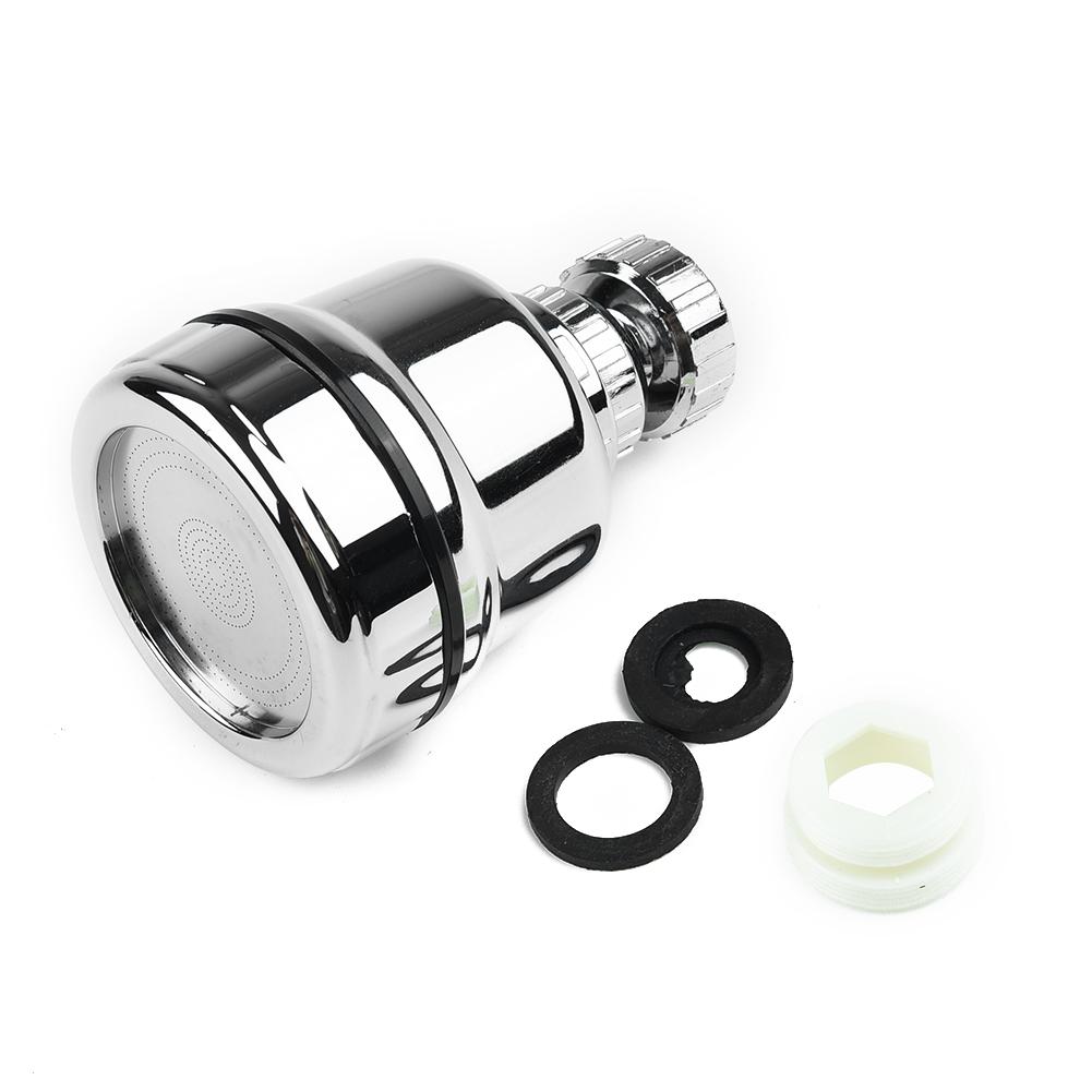 Roterande Kran Rörlig 3 Lägen Kökskranhuvud 360 Graders Vattenbesparande Munstycke Spruta Filter Förlängningsrör Kökstillbehör