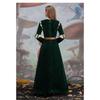 Damen Brave Merida Grün Hof Langes Kleid Halloween Cosplay Kostüm