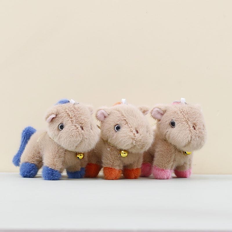 Plush Pony Cute Pendant Cartoon Bag Decoration Doll Keychain Children Gifts