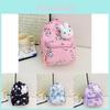 Cute Rabbit Printed Canvas Backpack For Kids With Lightweight Design For School Use