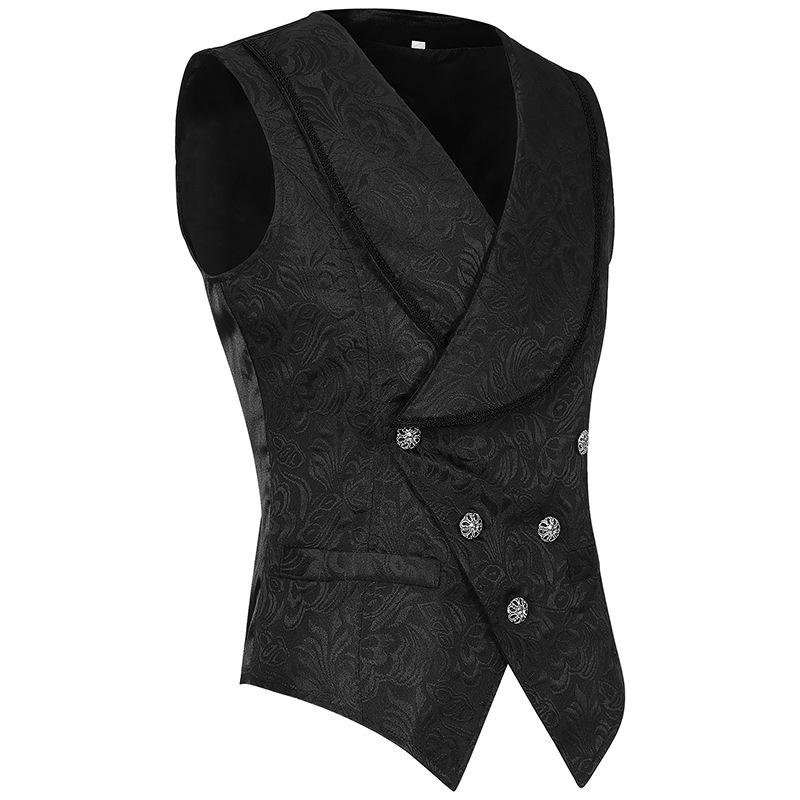 2024 Men's European & American Steampunk Victorian Pleated Medieval Shirt