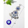 Boho Evil Eye Hanging Wall Decor Metal Pendant Wall Art Hanging Ornament Gothic Home Decor Garden Wind Chimes Outdoor Decoration