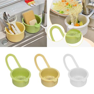 Kitchen Sink Drain Basket, Drainer Rack Food Waste Catcher, Vegetable and Fruit