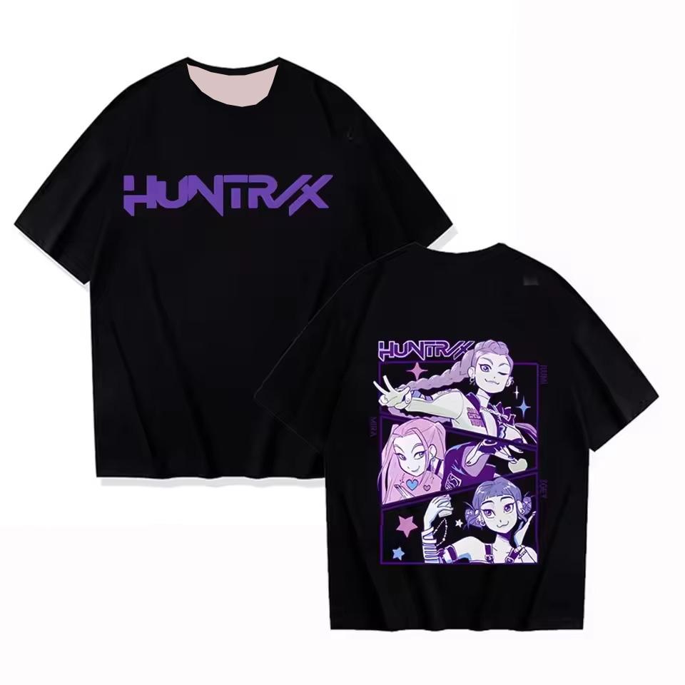 KPop Demon Hunter T-shirt 3D Saja Boys Print Kid Anime Tee Y2k Top Men Women Short Sleeve T Shirt Harajuku Cute Clothes for Girl