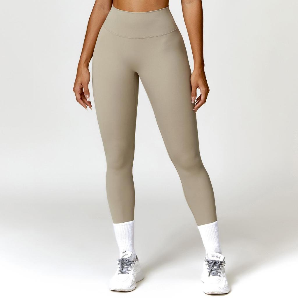 Pantaloni da Yoga a Vita Alta Asciugatura Rapida - Leggings Sportivi e da Corsa Spazzolati