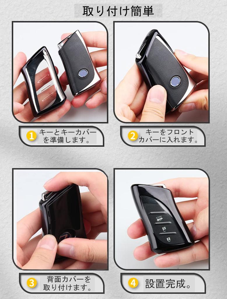 Comdanya Lexus LC LS UX ES Dedicated Key Case Smart Key Cover Key Holder